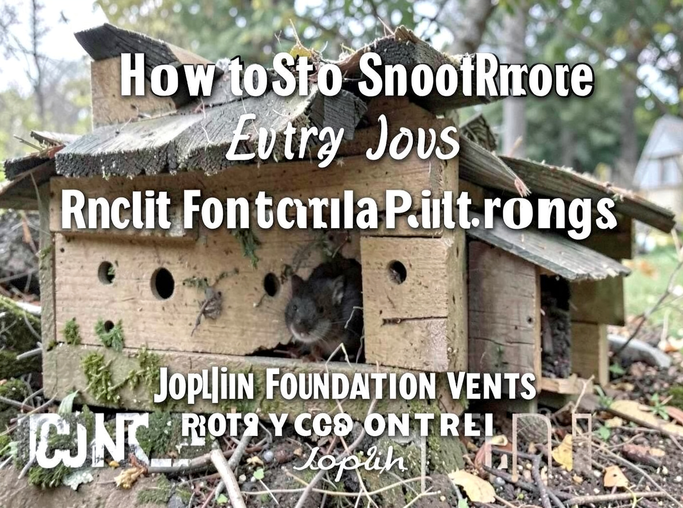 How to Spot Roof Rat Entry Points Around Joplin Foundation Vents